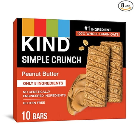 KIND Simple Crunch Bars Peanut Butter 7 Ounce (Pack of 8)
