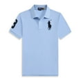 thumbnail image 1 of Short Sleeve Polo Shirt Men's Loose Plus Size Lapel Solid Color Cotton Embroidered Shirt, 1 of 3