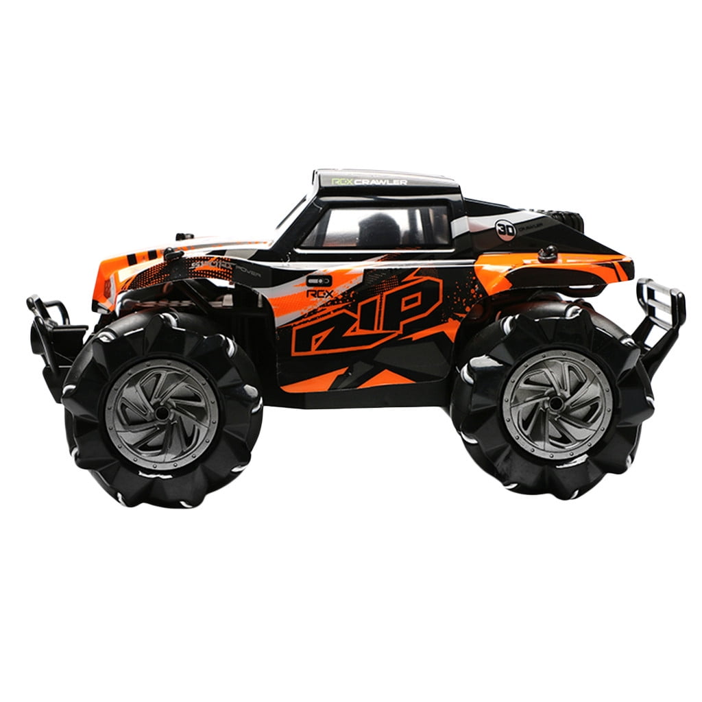 ​1:14 Scale 4WD Omni-Directional RC Drift Car - Mecanum Wheels for 360° Stunts, 25km/h & 100m Range (Surface Restrictions)​​ Orange