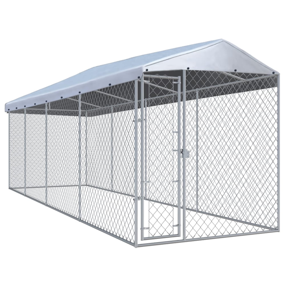 Outdoor Dog Kennel With Roof 299 x75 6 x88 6 Walmart Walmart