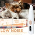 thumbnail image 6 of 2025 New Pet Trimmer for dogs and cats,Waterproof Rechargeable Pet Shaver with LED Light, Multifunctional Pet Hair Clippers for Paws Eyes Ears Face Rump,dog stuff,cat paw trimmer, 6 of 8