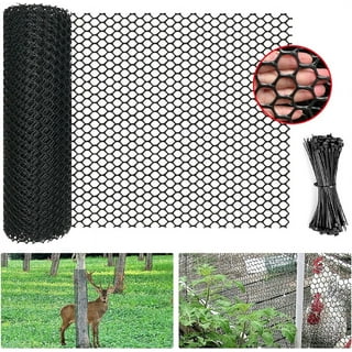 1 Roll Garden Fence Chicken Wire Plastic Mesh Screen Garden Netting Poultry  Net