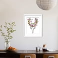 thumbnail image 3 of Deer Skull with Flowers  Watercolor, Framed Art Print Wall Art by Kris_art Sold by Art.Com, 3 of 5