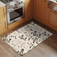 thumbnail image 2 of Brown Beige Botanical Entryway Rug 2'x3'&nbsp; Non Slip Front Door Mats, Rustic Country Spring Floral Summer Leaf Entrance Rugs Indoor Outdoor Carpet, Floor Mats Small Area Rug for Bedroom Kitchen, 2 of 8