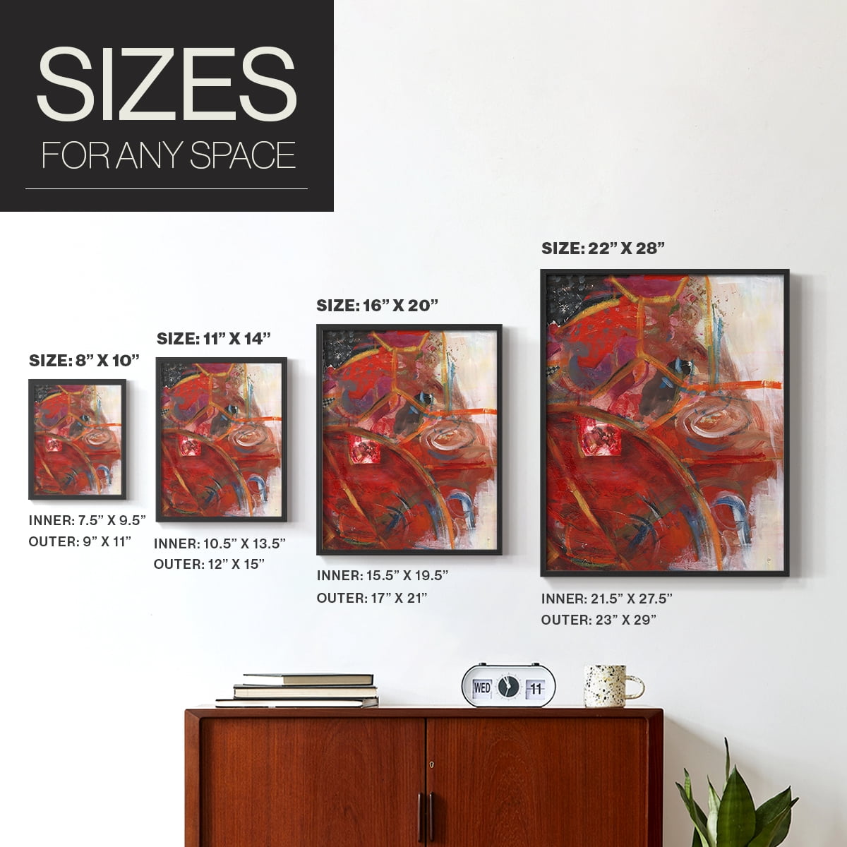 City Life I Framed Print in Black Solid Wood Framed Print No Nail Hanging