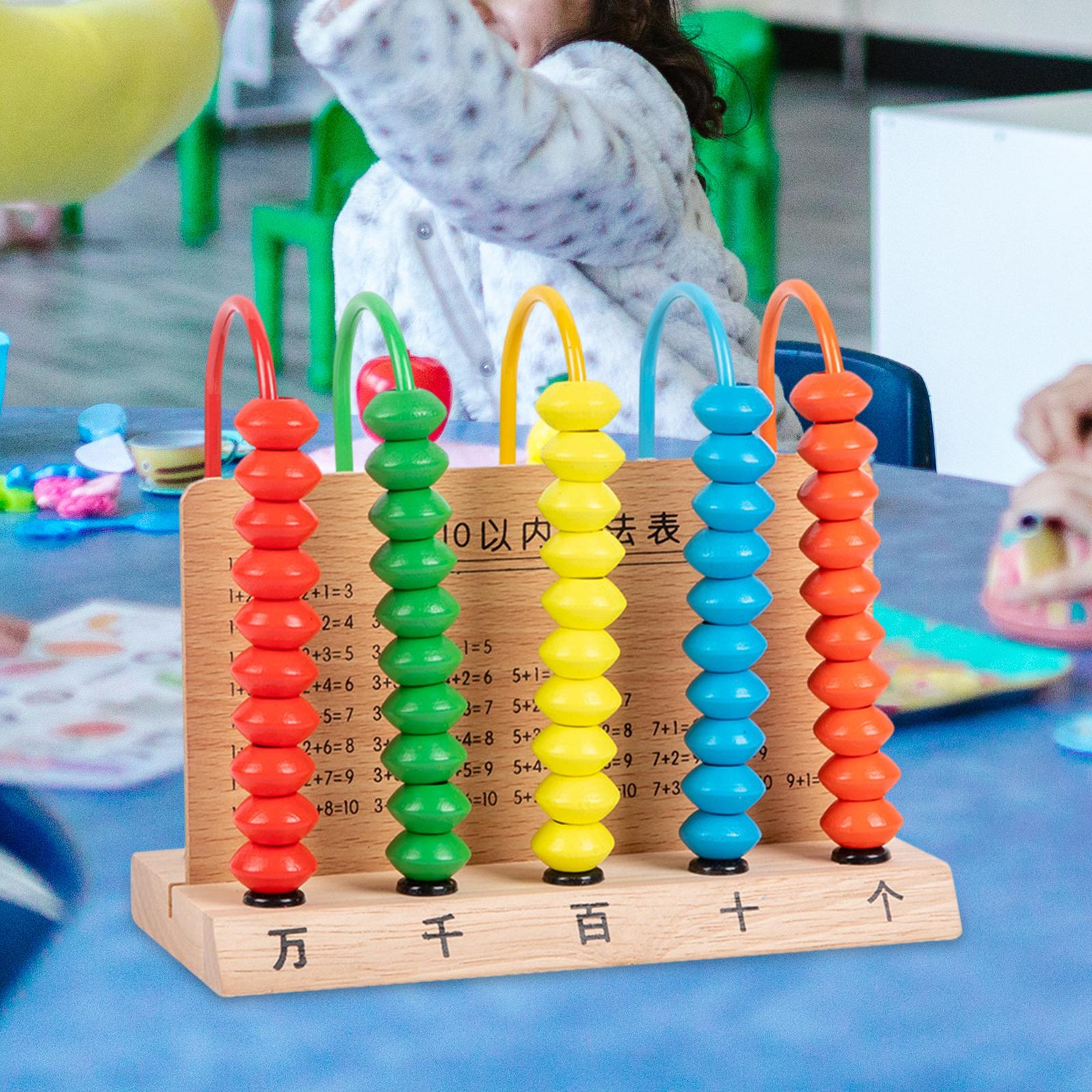 Wooden Montessori Checker Board Beads With Storage Box Kids