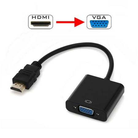 1080P HDMI Male to VGA Female Video Cord Converter Adapter Cable for HDTV TV (Best Wireless Hdmi Adapter)