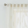 thumbnail image 4 of Better Homes & Gardens Embroidered Botanical Sheer Curtain, Single Panel, Papyrus Beige, 50" W x 84" L, 4 of 6