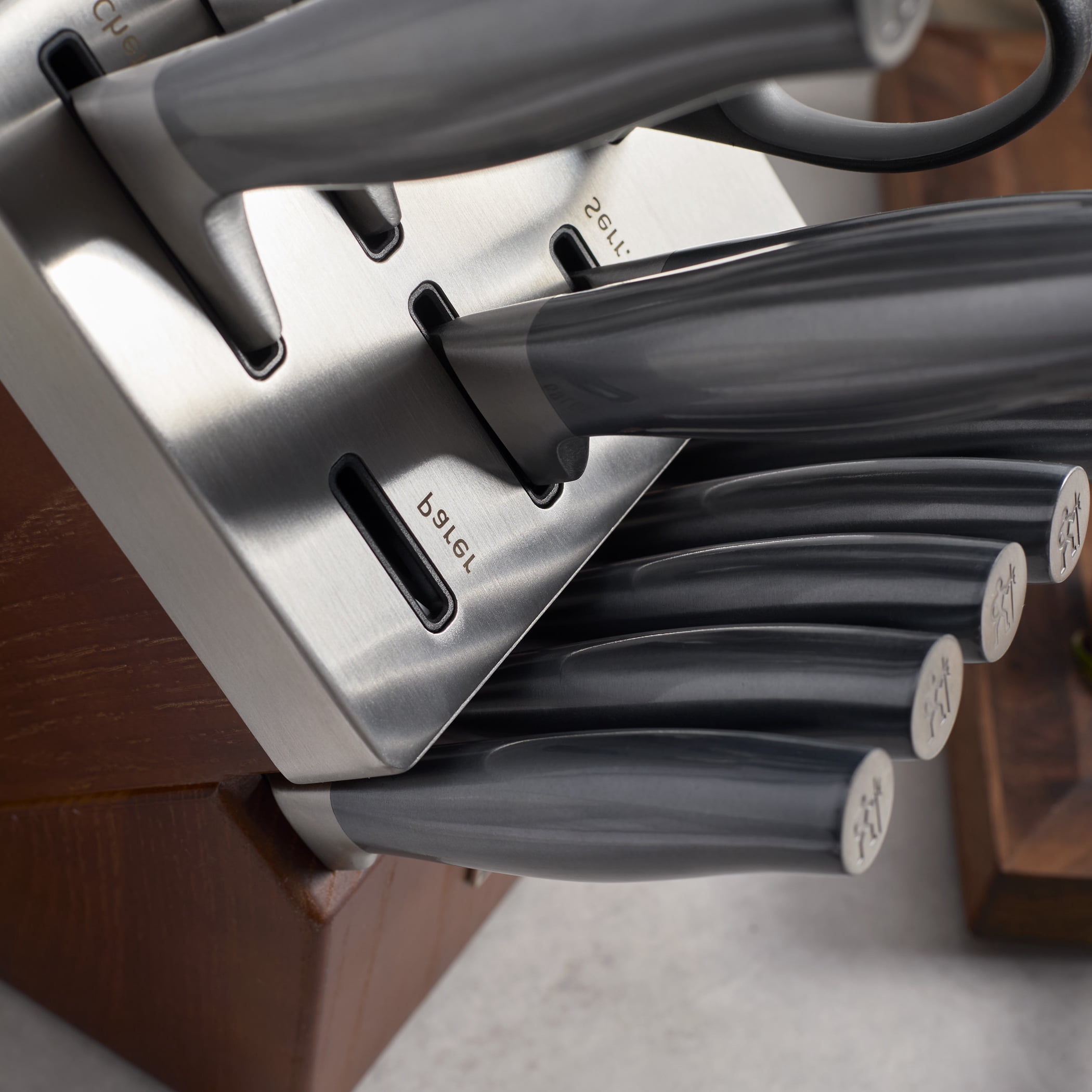 J.A. Henckels International Graphite 14-pc Self-Sharpening Knife Block Set