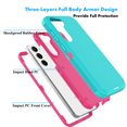 thumbnail image 7 of Galaxy S23 Plus Cases, Sturdy Phone Case for Samsung Galaxy S23 Plus / S23 + , Njjex Shockproof Heavy Duty Hard Plastic & Rubber Rugged Bumper 3-in-1 Case Cover - Mint, 7 of 7