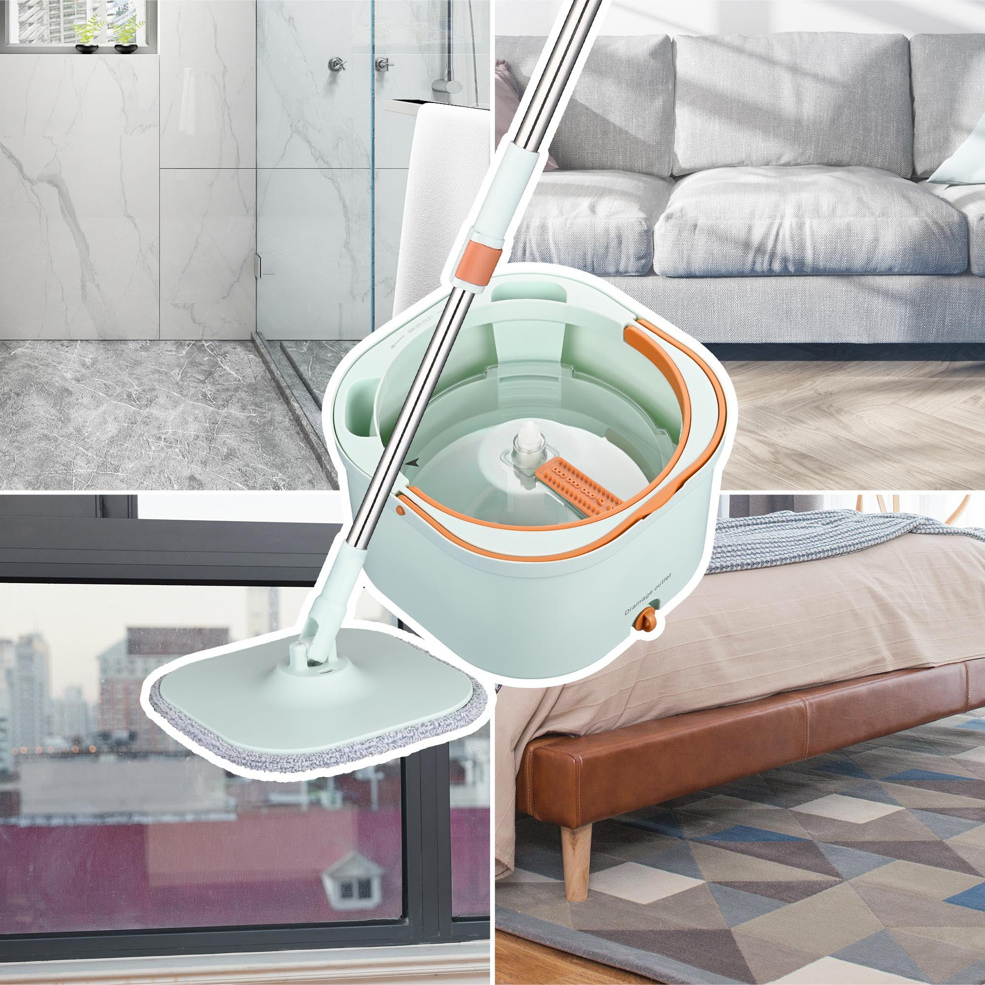 Best Clean Water Spin Mop - Separates Clean & Dirty Water