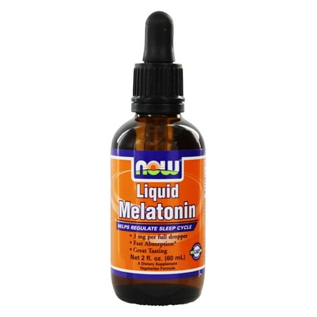 Now Foods Liquid Melatonin, 2 fl oz (60 ml)-2 Pack