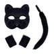 thumbnail image 1 of Sonducket Máscaras para fiesta de Halloween, imprescindibles para decoración de fiesta de Therian, máscara de Halloween Noble Disfraces de disfraces negro, 1 of 6