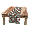 thumbnail image 1 of Colorful Table Runner, Exotic Floral Motifs Rich in Colors with Native Design Elements, Dining Room Kitchen Rectangular Runner, 3 Sizes, by Ambesonne, 1 of 2