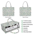 thumbnail image 2 of Large Capacity Tote Bag,Gray Christmas Tree Pattern Handbag Fashion Luxury Tote Bag,15.7"x13"x 5.1" Inches,Laptop Compatible, 2 of 6