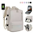 thumbnail image 1 of Large Waterproof Travel Hiking Backpack with Interf Beige Lisa, 1 of 5