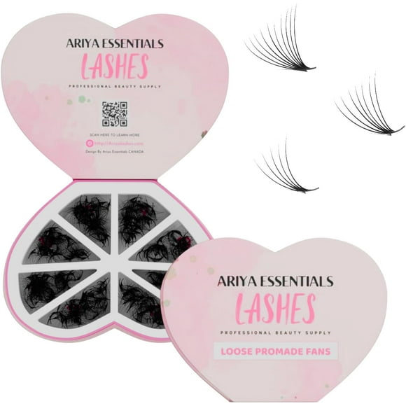 AIR-Premium 8IN1 Promade Mix 1000 Fans Eyelashes Extension, 5D-12D, Softest & Lightweight Lashes, Professional 100% Handmade Volume & Hybrid Lashes, 12D-0.03D-(9-15mm)