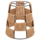thumbnail image 2 of Pendant Lamp Shade Chinese Style Rope And Iron Lampshade Khaki 18x18cm Light Diffusion 1Pack, 2 of 4