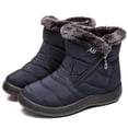 thumbnail image 1 of Winter Lightweight Thick Fur Ankle Waterproof 11cm Heel Boots For Women, 1 of 1