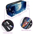 thumbnail image 5 of PhooArto Pencil Case, Sky Moon Butterfly Large Capacity Pencil Pouch Stationery Pen Bag, 5 of 7