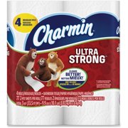 Charmin Ultra Strong Bathroom Tissue, 2-Ply, 4 x 3.92, 77 Sheets/Roll, 4 RL/PK, 24 PK/CT