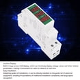 thumbnail image 3 of Voltímetro de Riel Din, Medidor de Voltaje de Riel de Din IP20 Triple Din DC11-310V Carbaje de PC Para Equipos Eléctricos, 3 of 7