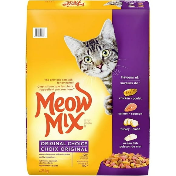 Meow Mix Dry Cat Food, Original Choice, 7.25kg