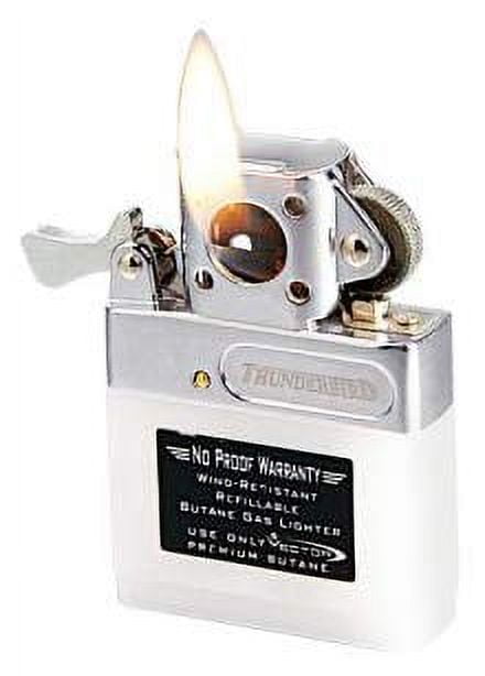 NEW Vector Thunderbird SOFT Flame Lighter - Butane Gas Insert Zippo