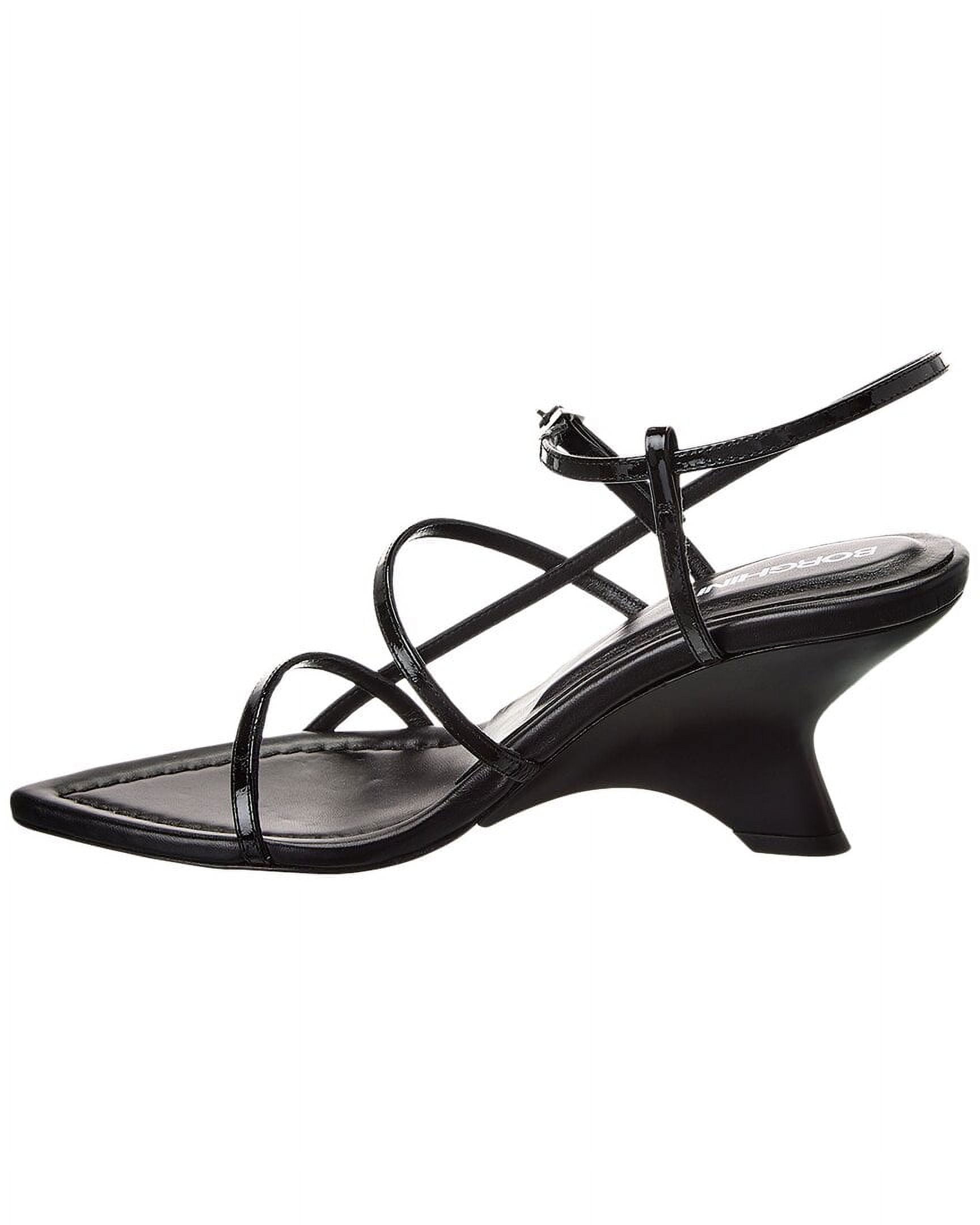 Gia Borghini Gia 26 Patent Slingback Sandal, 36, Black