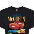 thumbnail image 3 of Disney Cars - Lightning McQueen Think Fast - Juniors Cropped Cotton Blend T-Shirt, 3 of 5