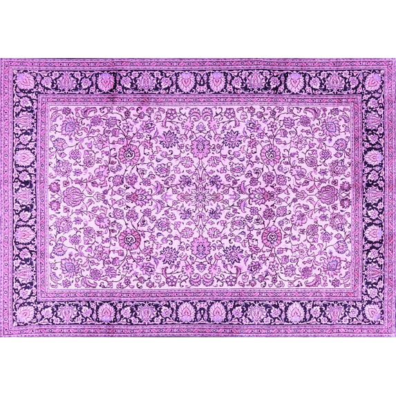 Ahgly Company Indoor Rectangle Persian Purple Traditional Area Rugs, 4' x 6'