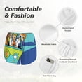 thumbnail image 6 of Lsque Scooby-Doo Printed Women's Running Shorts with Liner Pockets,Elastic Quick Dry Workout Athletic Gym Yoga Shorts,Womens High Waist Shorts-Small, 6 of 9