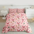 thumbnail image 2 of Homewish Santa Claus Gingerbread Man 3 Pieces Queen Comforter Set for Teens Boys Girls,Happy New Year Ultra Soft Bedding Sets,Merry Christmas Xmas Bedding Comforter Set Breathable, 2 of 8