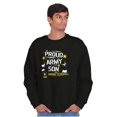 thumbnail image 4 of Military Logo Proud US Army Son Men's Crewneck Sweatshirt Brisco Brands S, 4 of 6