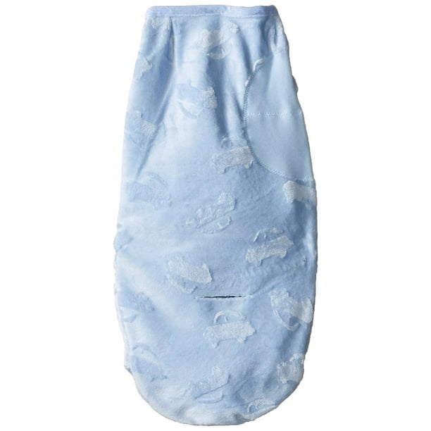 SwaddleMe Original Luxe Velboa Swaddle, Blue, Small