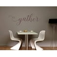 thumbnail image 5 of Gather Handwritten Font Vinyl Lettering Wall Decal Stickers 33x11-Inch Eggplant, 5 of 6