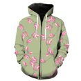 thumbnail image 1 of Sudadera con capucha y cremallera para hombre, diseño de flores de magnolia, divertida y genial, con estampado 3D extragrande, ideal para adolescentes, estilo hip hop, primavera y moda Harajuku., 1 of 6