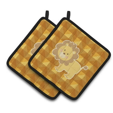 Caroline's Treasures Lion Pair of Pot Holders