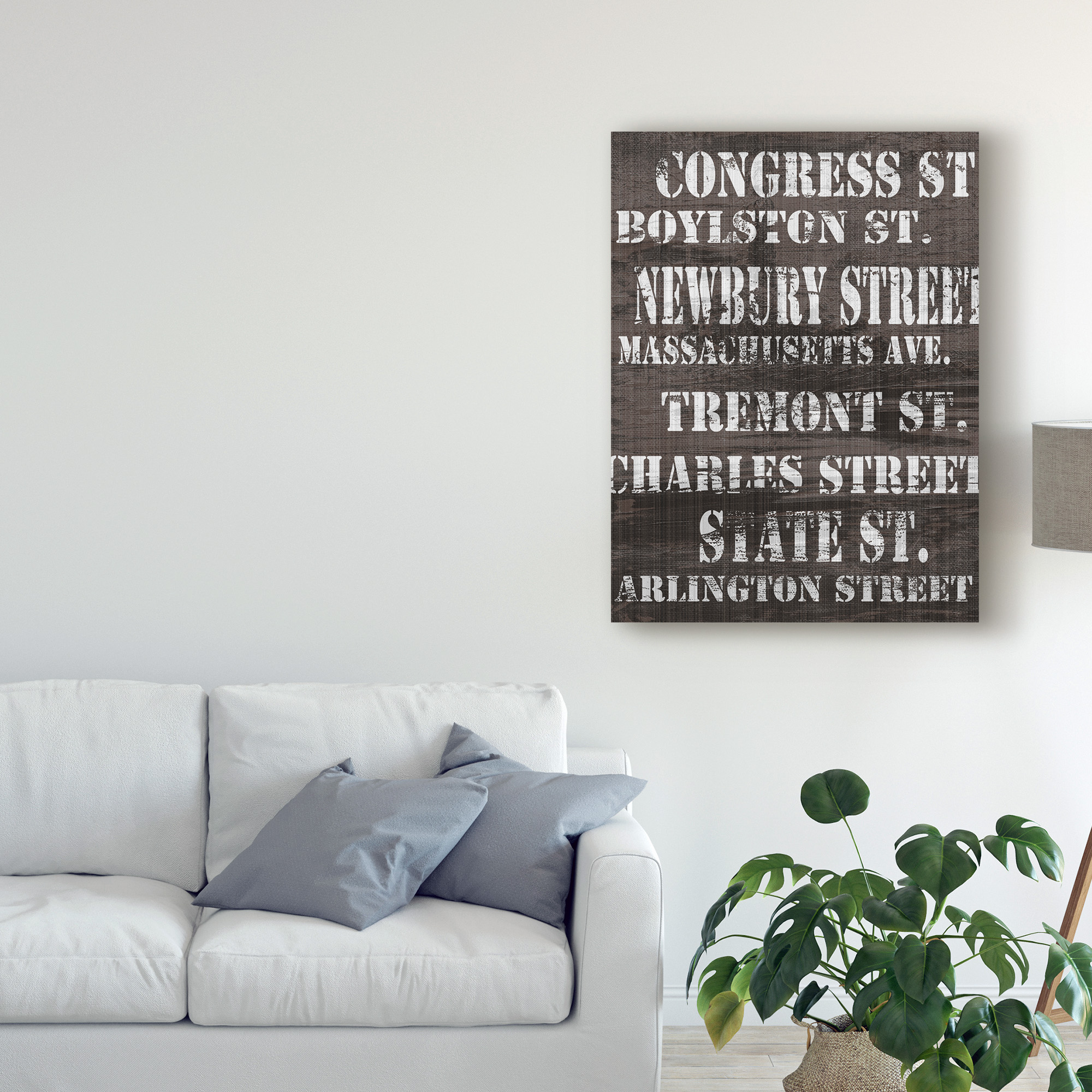 Trademark Fine Art 'Streets of Boston I' Canvas Art by Andrea James