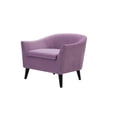 thumbnail image 1 of Lia Mi-Siècle Baril Accent Chaise Lavande, 1 of 10