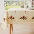 thumbnail image 2 of Decorative Red Floral Print Lace Water Resistant Tablecloth Wrinkle Free and Stain Resistant Fabric Tablecloths for Kitchen Room 60 Inch by 120 Inch, 2 of 6
