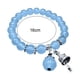 thumbnail image 2 of Pulsera elástica con cuentas de cristal curativo semiprecioso de 8 mm, unisex, 2 of 6