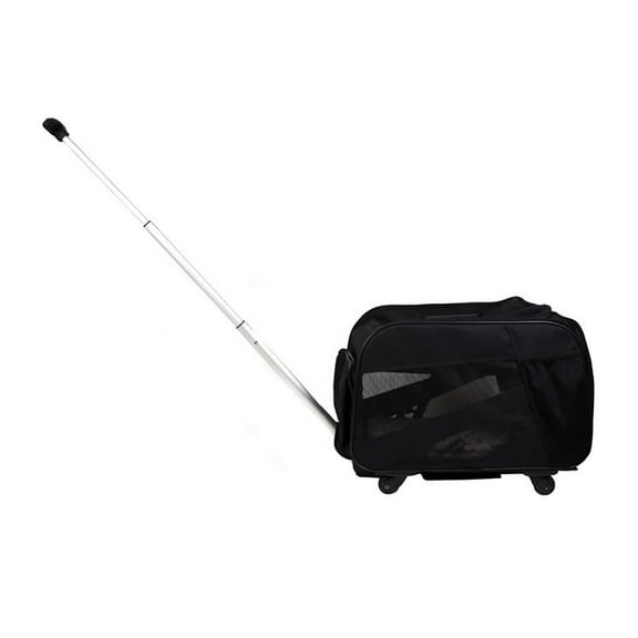 dbest products Pet Smart Cart Travel Carrier Bag for Cats & Dogs, Medium (Black)