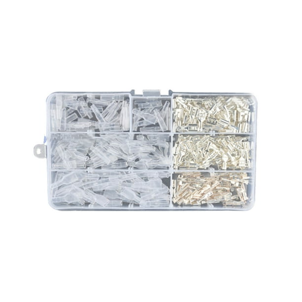 Eigraketly Terminales de conector de cable y de 270 Uds., conectores de pala impermeables resistentes al desgaste, alicates de tope de altavoz, Suministros de soldadura Oro Eigraketly TO010191-02