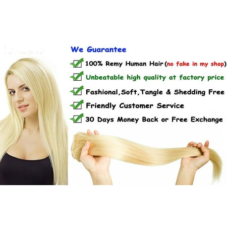 FLORATA Remy/Virgin Human Clip in Hair Extensions Full Head 8 Piece 18 Clips 80 grams Best Qulity For woman 100% Human Hair (Best Serum For Hair Extensions)