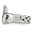 thumbnail image 4 of Stainless Steel Polished Irish Claddagh Celtic Trinity Knot With Religious Faith Cross Ring Size 5 Jewelry for Women, 4 of 5