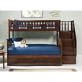 thumbnail image 4 of Columbia Staircase Bunk Bed Twin over Full with 2 Urban Bed Drawers in Walnut, 4 of 10