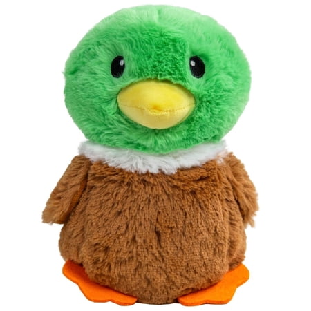Pupstages Pudgy Pals Mallard Dog Toy, 8.7 in, Plush Cuddle & Toss Toy with Squawking Sound