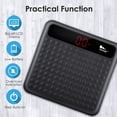 thumbnail image 5 of Báscula digital de baño Himaly, tecnología Step-On, báscula de alta precisión con plataforma grande de silicona antideslizante y pantalla LCD digital, capacidad de 400 lb/180 kg., 5 of 5
