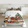 thumbnail image 2 of jejeloiu Christmas Reindeer Full Size Comforter Sets,Cute Santa Claus Bedding Comforter Set,Chic Xmas Gifts Bedding Sets For Child,Ultra Soft Home Decor Reversible,3-Piece, 2 of 8